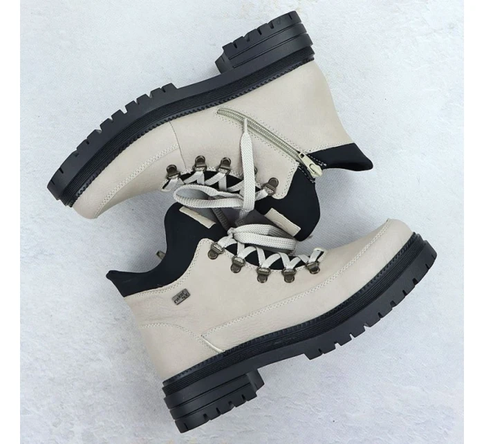 Dámské se zipem béžové model 21905914 - Rieker Dámské se zipem béžové model 21905914 - Rieker