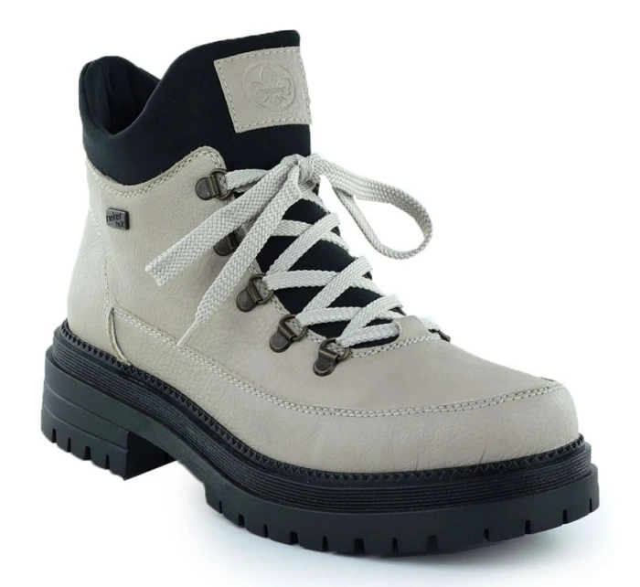 Dámské se zipem béžové model 21905914 - Rieker Dámské se zipem béžové model 21905914 - Rieker