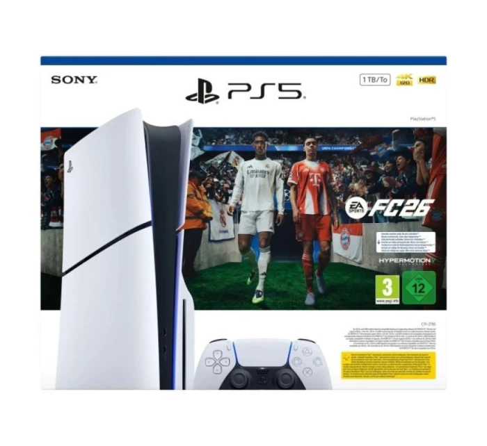 Sony PlayStation 5 Slim Disc Edition 1 TB + EA Sports FC 26 Sony PlayStation 5 Slim Disc Edition 1 TB + EA Sports FC 26