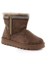 Dámské sněhule semišové hnědé Potocki model 21906182 Dámské sněhule semišové hnědé Potocki model 21906182