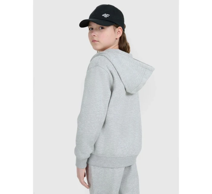 Dívčí mikina s kapucí model 21815578 - 4F Dívčí mikina s kapucí model 21815578 - 4F