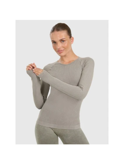 Dámske rýchloschnúce slim tričko na jogu a pilates s dlhým rukávom 4F 4FWAW25TFLOF429-41A dámske Dámske rýchloschnúce slim tričko na jogu a pilates s dlhým rukávom 4F 4FWAW25TFLOF429-41A dámske