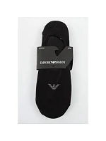 Emporio Armani Microfleece ponožky Calza Cotton Black 3-Pack