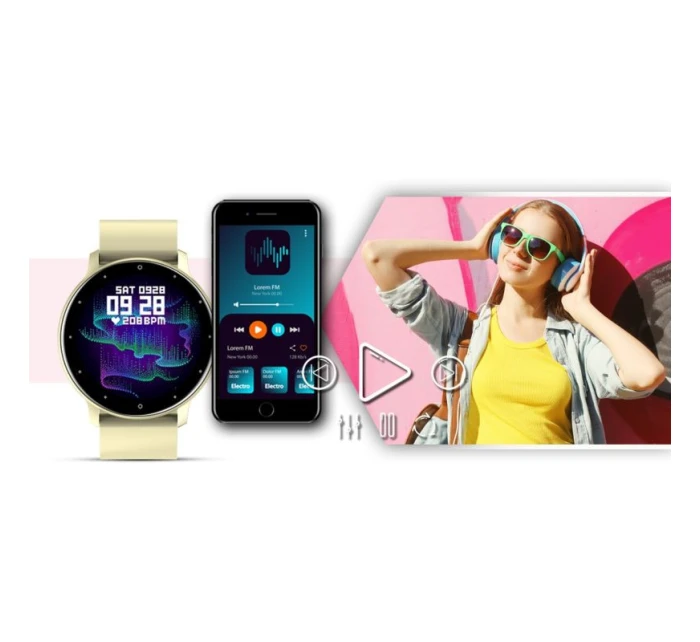 Chytré hodinky Ecru model 21804921 - Giewont Chytré hodinky Ecru model 21804921 - Giewont