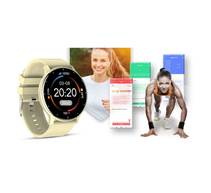 Chytré hodinky Ecru model 21804921 - Giewont Chytré hodinky Ecru model 21804921 - Giewont