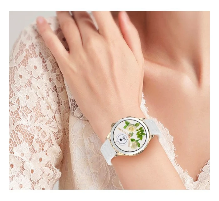 Dámské chytré hodinky Gold + Strap Pink model 21804967 - RUBICON Dámské chytré hodinky Gold + Strap Pink model 21804967 - RUBICON