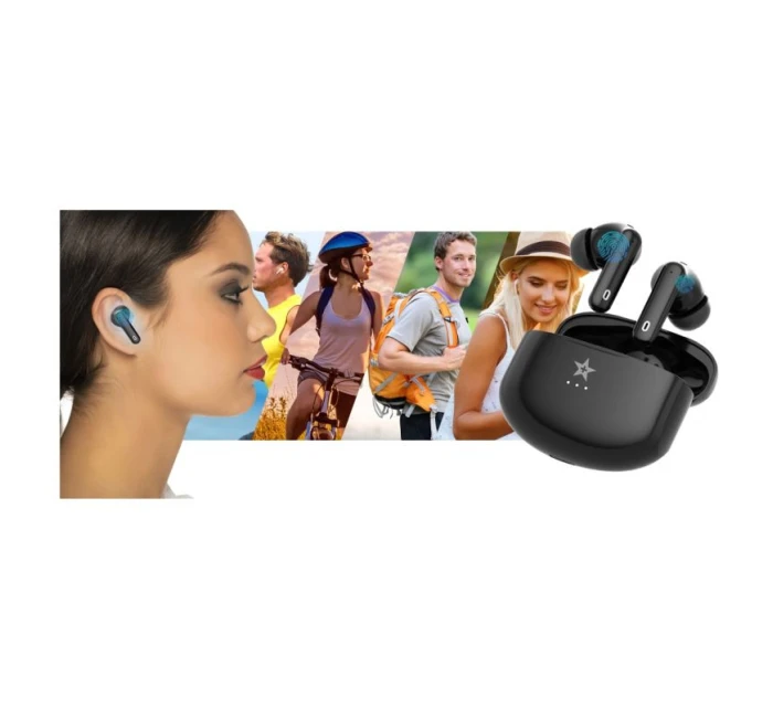 Bezdrátová sluchátka PRO Black model 21805381 - Giewont Bezdrátová sluchátka PRO Black model 21805381 - Giewont