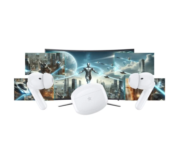 Bezdrátová sluchátka PRO White model 21805383 - Giewont Bezdrátová sluchátka PRO White model 21805383 - Giewont