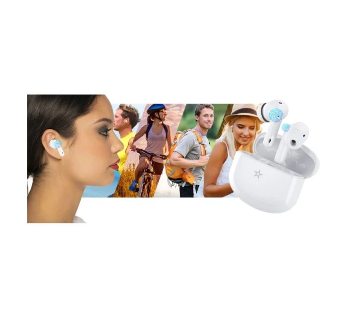 Bezdrátová sluchátka PRO White model 21805383 - Giewont Bezdrátová sluchátka PRO White model 21805383 - Giewont