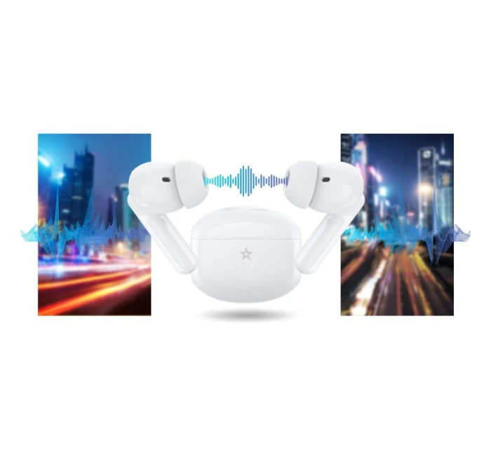 Bezdrátová sluchátka PRO White model 21805383 - Giewont Bezdrátová sluchátka PRO White model 21805383 - Giewont