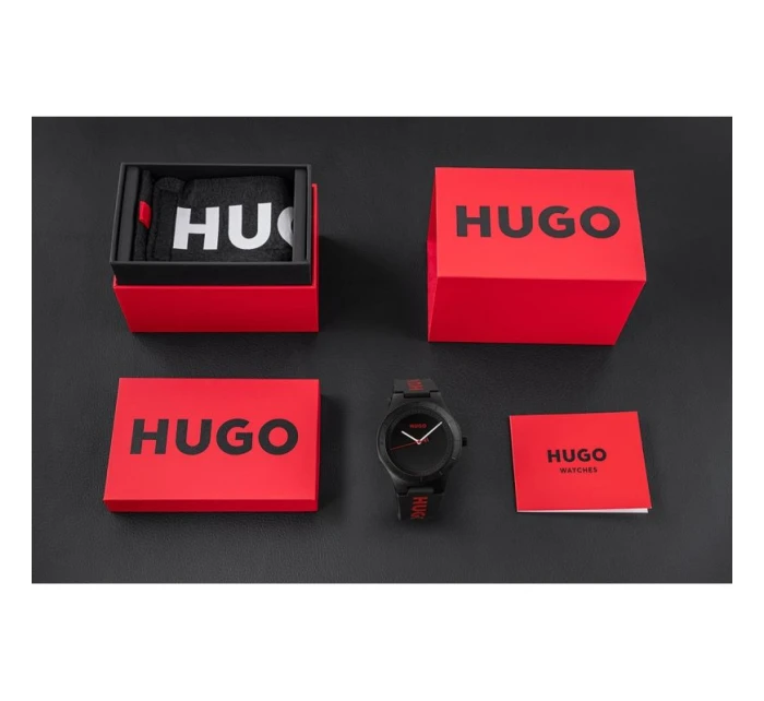 For Pánské hodinky černé + BOX model 21805927 - Hugo For Pánské hodinky černé + BOX model 21805927 - Hugo