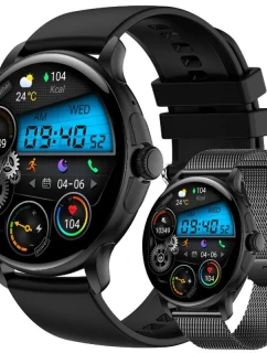 Dámske inteligentné hodinky Rubicon RNCF35 BLACK Náramok + remienok