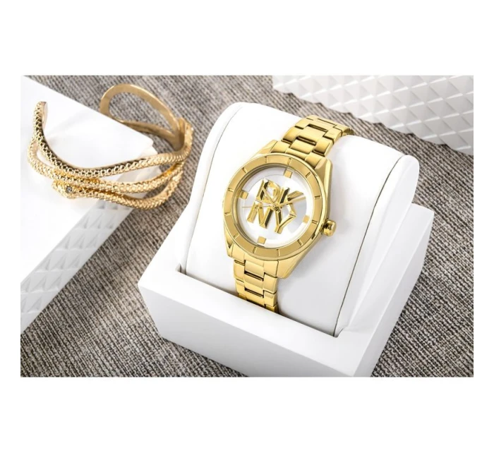 Midi Gold dámské hodinky + BOX model 21806465 - DKNY Midi Gold dámské hodinky + BOX model 21806465 - DKNY