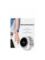 Dámské chytré hodinky  Černý silikonový řemínek + černý náramek model 21806501 - Gravity