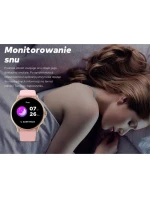 Dámské chytré hodinky  Černý silikonový řemínek + černý náramek model 21806501 - Gravity