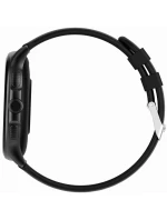 Dámské chytré hodinky  Černý silikonový řemínek + černý náramek model 21806501 - Gravity