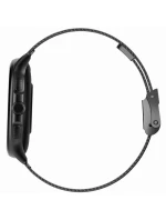 Dámské chytré hodinky  Černý silikonový řemínek + černý náramek model 21806501 - Gravity