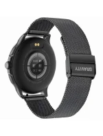 Dámské chytré hodinky  Černý silikonový řemínek + černý náramek model 21806501 - Gravity