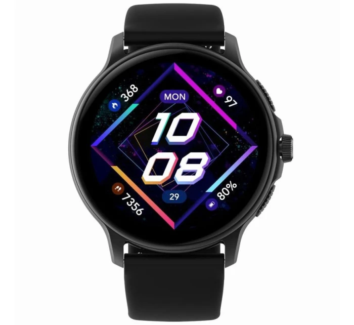 Dámské chytré hodinky Černý silikonový řemínek + černý náramek model 21806501 - Gravity Dámské chytré hodinky Černý silikonový řemínek + černý náramek model 21806501 - Gravity