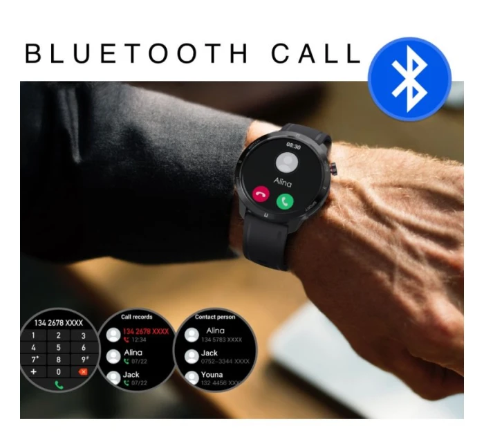 Pánské chytré hodinky Black model 21806583 - RUBICON Pánské chytré hodinky Black model 21806583 - RUBICON