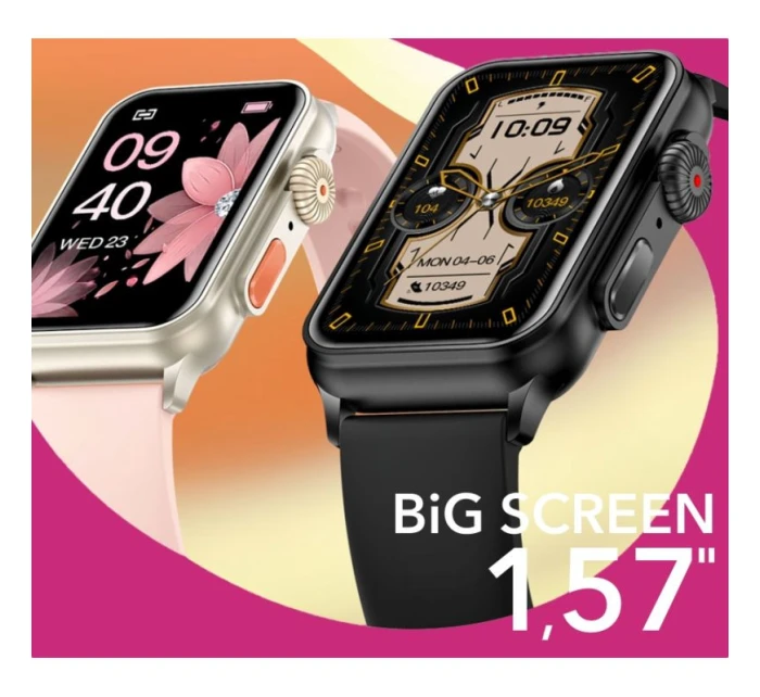 Dámské chytré hodinky Black model 21806589 - RUBICON Dámské chytré hodinky Black model 21806589 - RUBICON