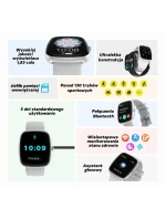 Dámské chytré hodinky  béžový silikonový řemínek + černý řemínek model 21807107 - Gravity