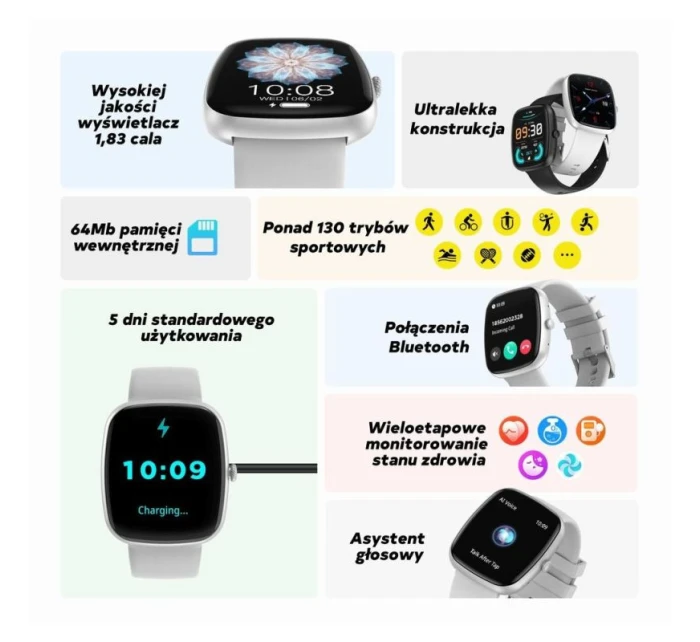 Dámské chytré hodinky béžový silikonový řemínek + černý řemínek model 21807107 - Gravity Dámské chytré hodinky béžový silikonový řemínek + černý řemínek model 21807107 - Gravity