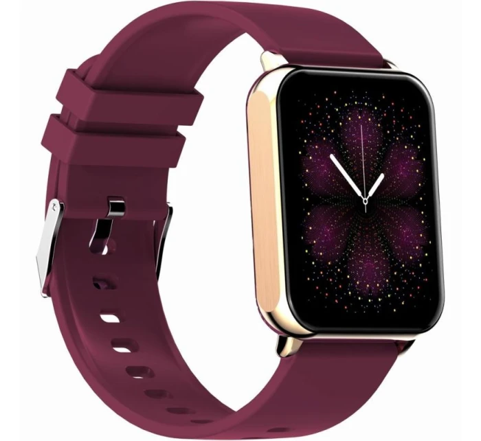 Chytré hodinky Pink Gold Maroon 2 Stripes model 21807467 - Gravity Chytré hodinky Pink Gold Maroon 2 Stripes model 21807467 - Gravity