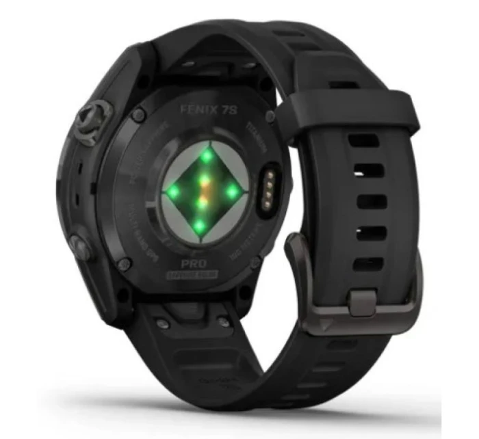 Hodinky Garmin Fenix 7S Pro 42mm Sapphire Solar šedé titánové DLC s čiernym remienkom Hodinky Garmin Fenix 7S Pro 42mm Sapphire Solar šedé titánové DLC s čiernym remienkom