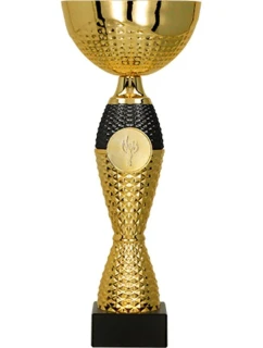 Zlato-čierny kovový pohár