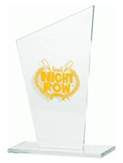 Gravírovaná sklenená trofej + výplň farbou