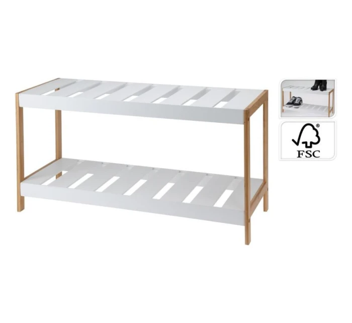 POLICOVÁ SKRIŇA NA TOPÁNKY 2 ÚROVNE BAMBUS POLICOVÁ SKRIŇA NA TOPÁNKY 2 ÚROVNE BAMBUS