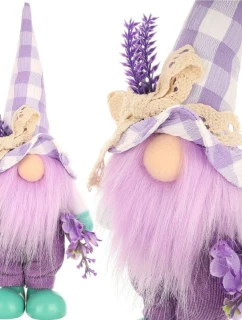 GNOM GHOST 25CM S LAWENDA BOY SPRING DECORATION detské