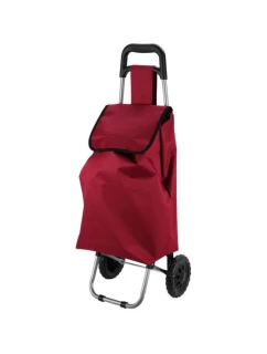NÁKUPNÝ VOZÍK NA KOLIESKACH S RÁMOM 33L ČERVENÝ