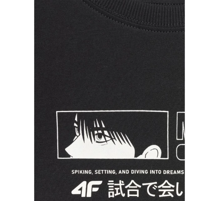 Chlapecké tričko oversize s potiskem model 21816776 - 4F Chlapecké tričko oversize s potiskem model 21816776 - 4F