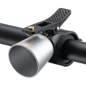 Rockbros zvonček na bicykel hliníkový strieborný detské