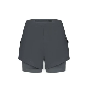 Rogelli dámske šortky 2v1 ESSENTIAL šedé XL