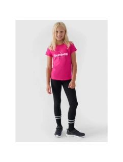 Dievčenské pletené legíny 4F Junior 4FJRAW24TTIGF239-20S