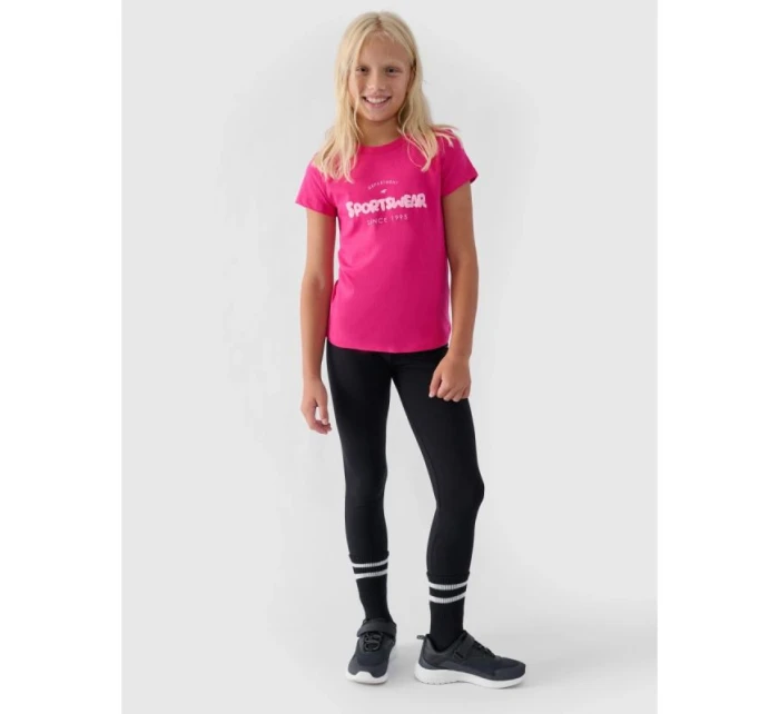 Dievčenské pletené legíny 4F Junior 4FJRAW24TTIGF239-20S Dievčenské pletené legíny 4F Junior 4FJRAW24TTIGF239-20S