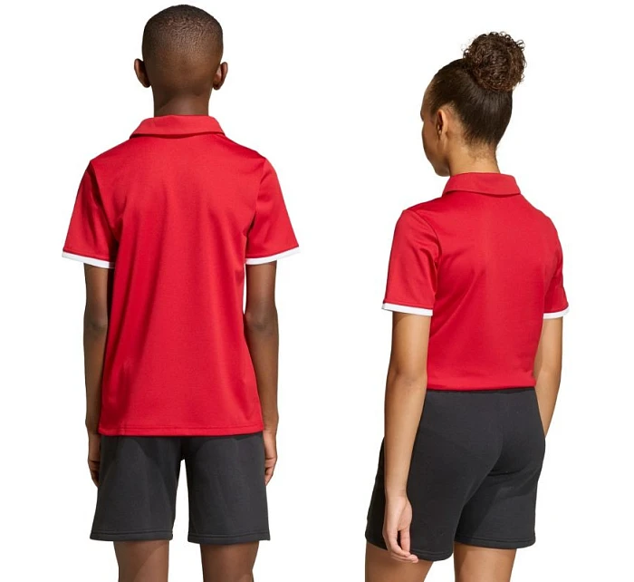 Detské tričko adidas Entrada 26 Polo červené JZ6626 Detské tričko adidas Entrada 26 Polo červené JZ6626