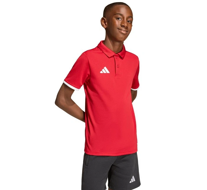 Detské tričko adidas Entrada 26 Polo červené JZ6626 Detské tričko adidas Entrada 26 Polo červené JZ6626