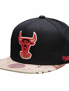 Kšiltovka Mitchell & Ness NBA HWC Chicago Bulls Choco Camo - HHSS1101-CBUYYPPPBLCK