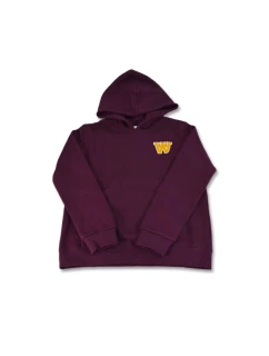 Detská mikina Wood Wood Izzy AA Burgundy - 10235605-2424-Burgundy