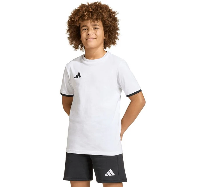 Adidas Detské tričko Entrada 26 Tee white JZ6670 Adidas Detské tričko Entrada 26 Tee white JZ6670