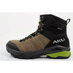 Aku pánska treková športová obuv Adapta Gore-tex kožená čierna zelená