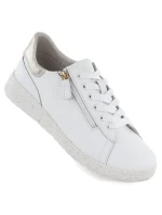 Dámske biele kožené poltopánky eVento 138