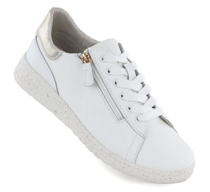 Dámske biele kožené poltopánky eVento 138 Dámske biele kožené poltopánky eVento 138