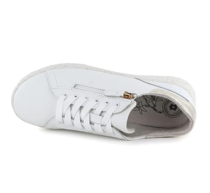 Dámske biele kožené poltopánky eVento 138 Dámske biele kožené poltopánky eVento 138