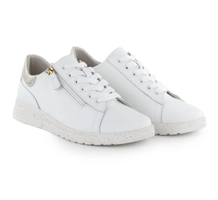 Dámske biele kožené poltopánky eVento 138 Dámske biele kožené poltopánky eVento 138