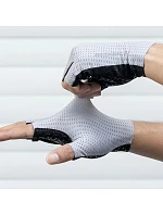 Rockbros priedušné cyklistické rukavice, krátke prsty, veľkosť: S - sivé